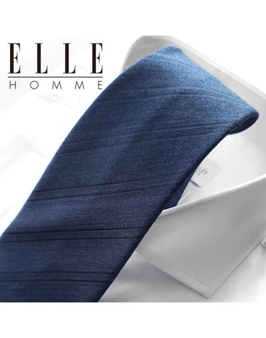 [갤러리아] [ELLE HOMME] 엘르옴므 실크 자동/지퍼 넥타이 - 필립 네이비 8cm
