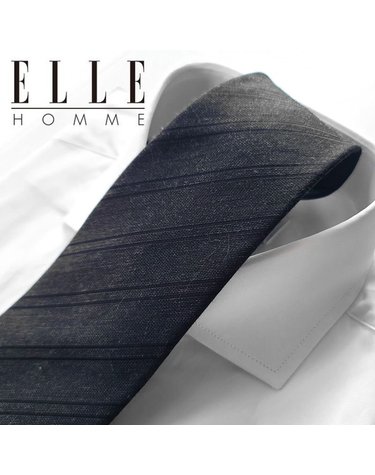 [갤러리아] [ELLE HOMME] 엘르옴므 실크 자동/지퍼 넥타이 - 필립 블랙 8cm
