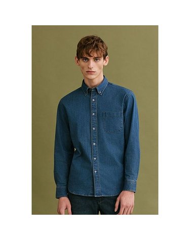 [갤러리아] 26년 F/W 스트레치 워싱 데님 셔츠 블루 ( AM0GTWB354-43 )