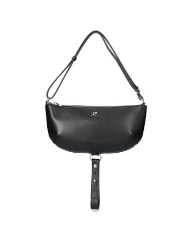 [명품] 25FW 꾸레쥬 홀리 이클립스 레더 숄더백 325GSA190CR0065 BLACK