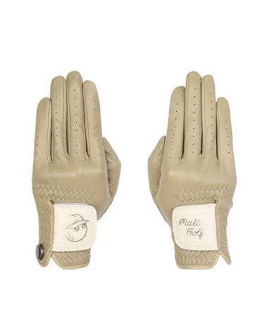 [명품] 말본골프 여성 스냅형 볼마커 양손 장갑 BEIGE M5342PGL04BEI