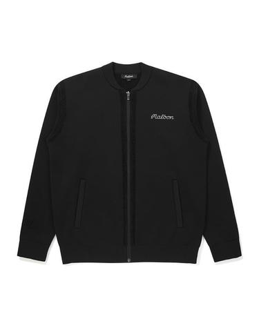 [명품] 말본골프 셔닐 풀집업 니트 자켓 BLACK M5421PKO21BLK