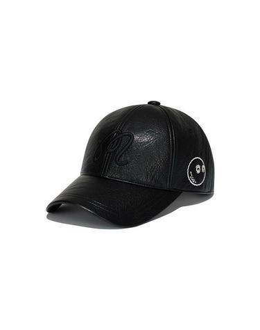 [명품] 말본골프 말본 레더 볼캡 BLACK M5343PCP07BLK
