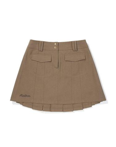 [명품] 말본골프 변형 플리츠 아웃포켓 스커트 DARK BEIGE M5322PSK31DBE