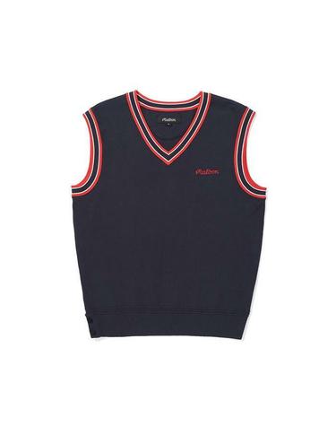 [명품] 말본골프 컬러 팁 니트 베스트 NAVY M5322PKV11NVY