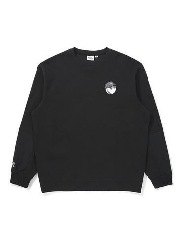 [명품] 말본골프 버킷 에어리 라운드 맨투맨 BLACK M5321PFS02BLK