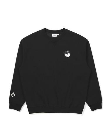 [명품] 말본골프 킹 오브 클럽 라운드 맨투맨 BLACK M5321PFS01BLK
