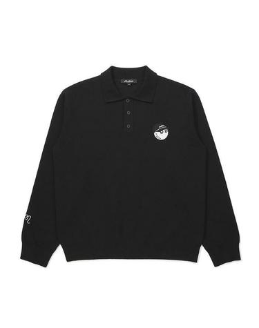 [명품] 말본골프 캐시미어 혼방 카라형 티셔츠 블랙 M6121PKT01BLK