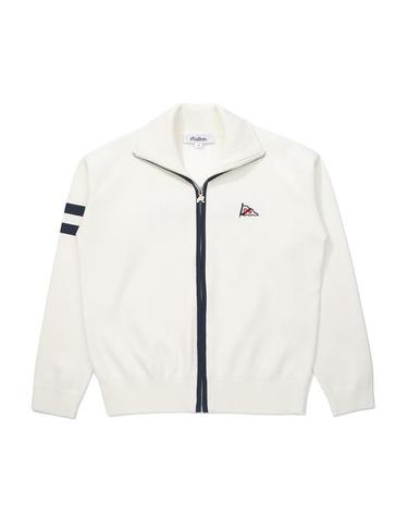 [명품] 말본골프 여성 니트 집업 가디건 아이보리 M6122PKO11IVY