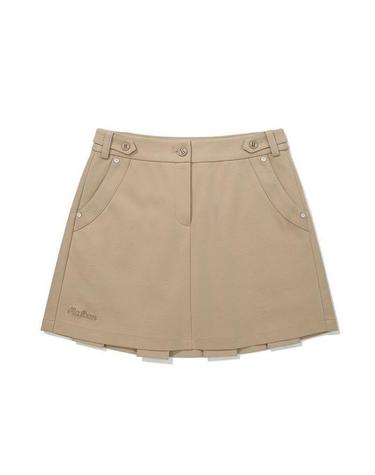 [명품] 말본골프 여성 백플리츠 A라인 스커트 베이지 M6122PSK13BEI