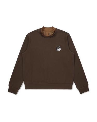 [명품] 말본 이중 모크넥 로고 티셔츠 BROWN M5422PTL51BRN