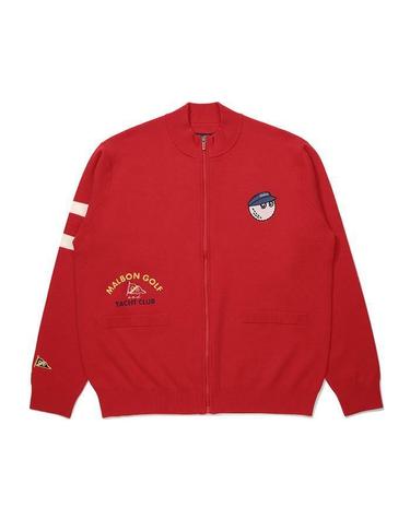 [명품] 말본 니트 풀집업 자켓 RED M6121PKO01RED