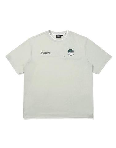 [명품] 말본골프 넥 티핑 포인트 반팔 피스테 GREYISH BEIGE M6221PPI80GBE