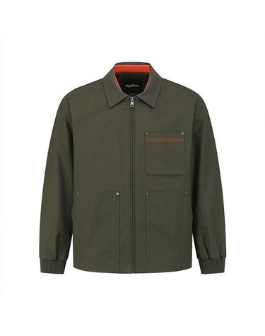 [명품] 말본골프 카라 배색 트러커 자켓 DARK KHAKI M6121LJK01KAD