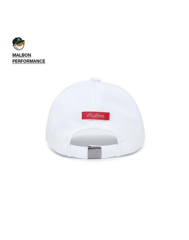 말본골프 [명품] 말본골프 퍼포먼스 볼마커 볼캡 M5143WCP03WHT 밝은 그레이 착용컷
