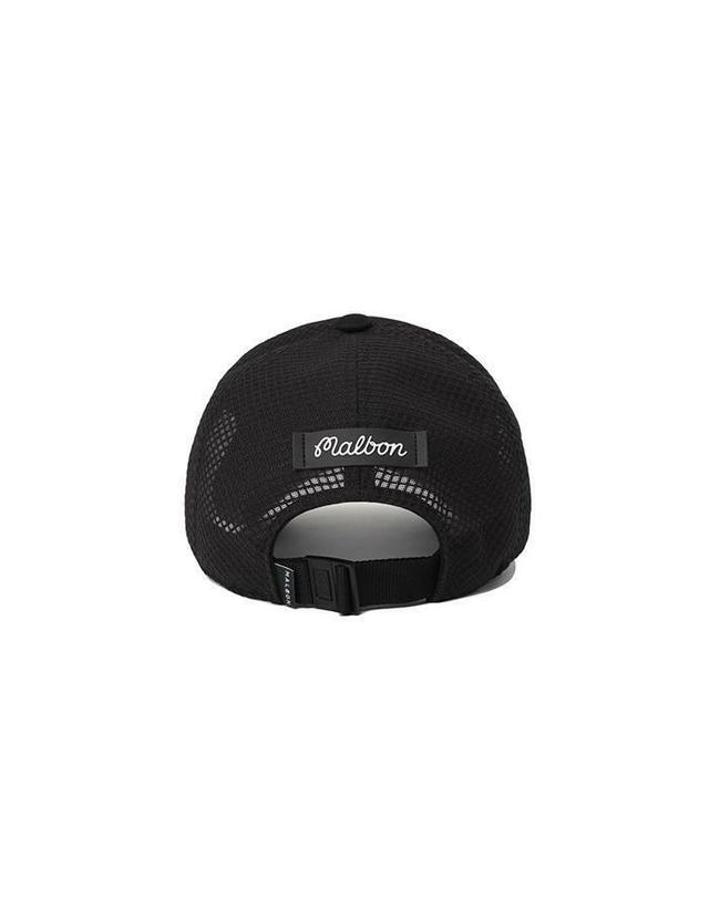 말본골프 [명품] 말본골프 M 로고 포인트 트러커 캡 M5243PCP11BLK BLACK 착용컷
