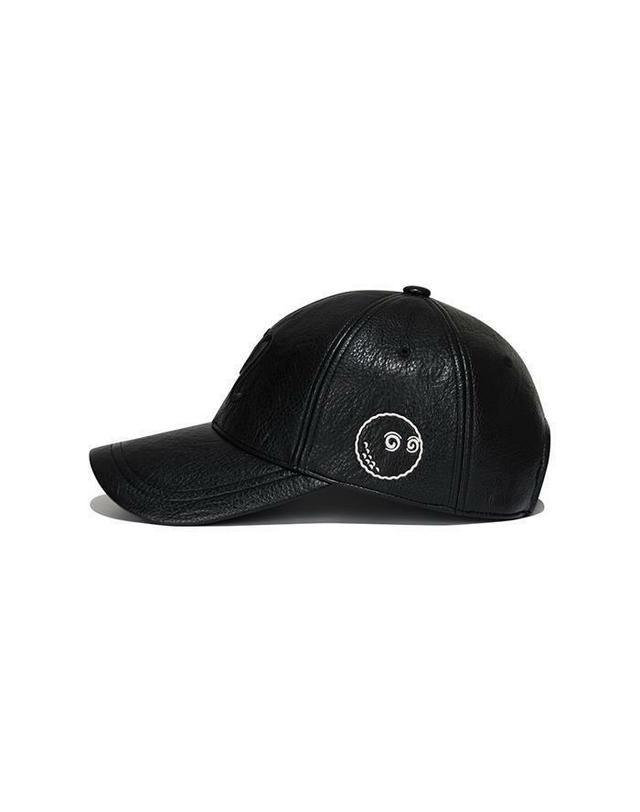 말본골프 [명품] 말본골프 말본 레더 볼캡 BLACK M5343PCP07BLK 네이비 착용컷