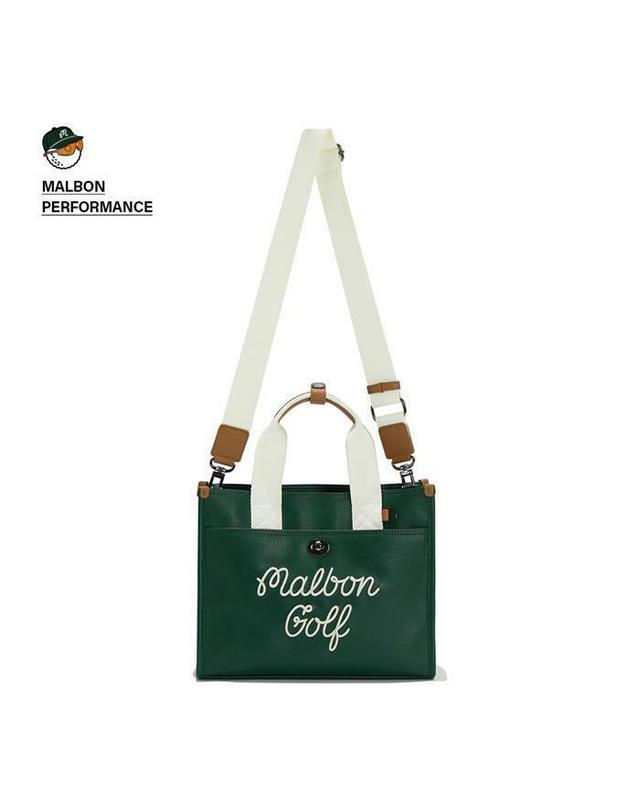 말본골프 [명품] 말본골프 뉴베이직 데일리 파우치 GREEN M5342WBG05GRN 카키 착용컷
