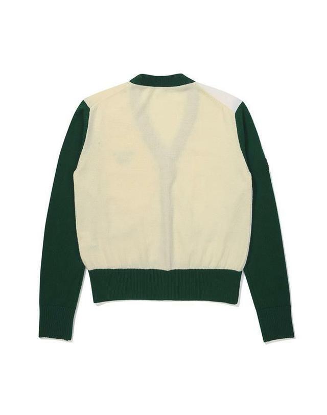 말본골프 [명품] 말본골프 컬러 블록 니트 가디건 GREEN M5322PKO12GRN 카키 착용컷