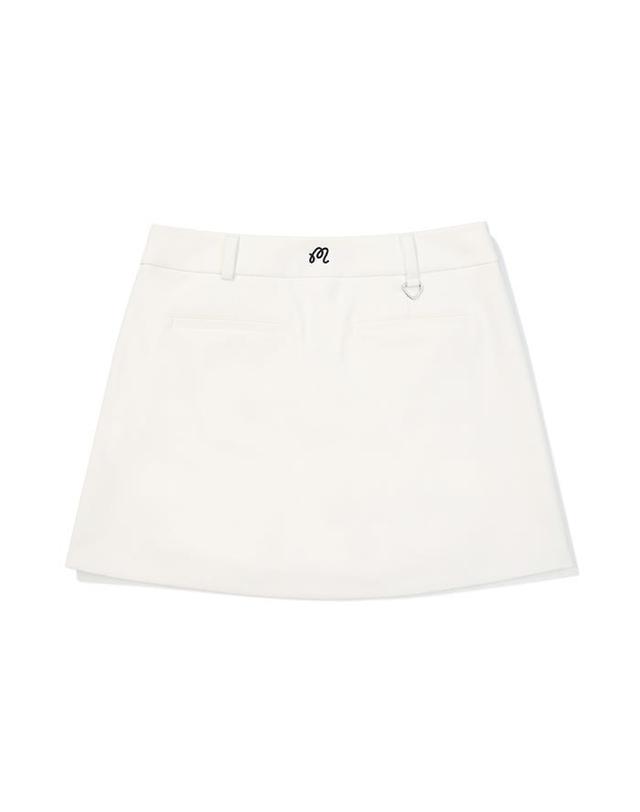 말본골프 [명품] 말본골프 A라인 사이드 슬릿 스커트 OFF WHITE M5322PHP11OWT 그레이 착용컷