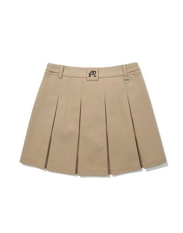 말본골프 [명품] 말본골프 여성 백플리츠 A라인 스커트 베이지 M6122PSK13BEI 밝은 그레이 착용컷