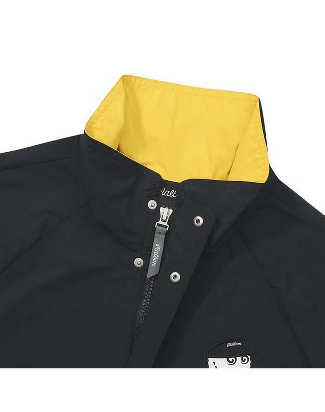 말본골프 [명품] 말본골프 여성 래글런 컬러블럭 재킷 네이비 M6122PJK12NVY 착용컷