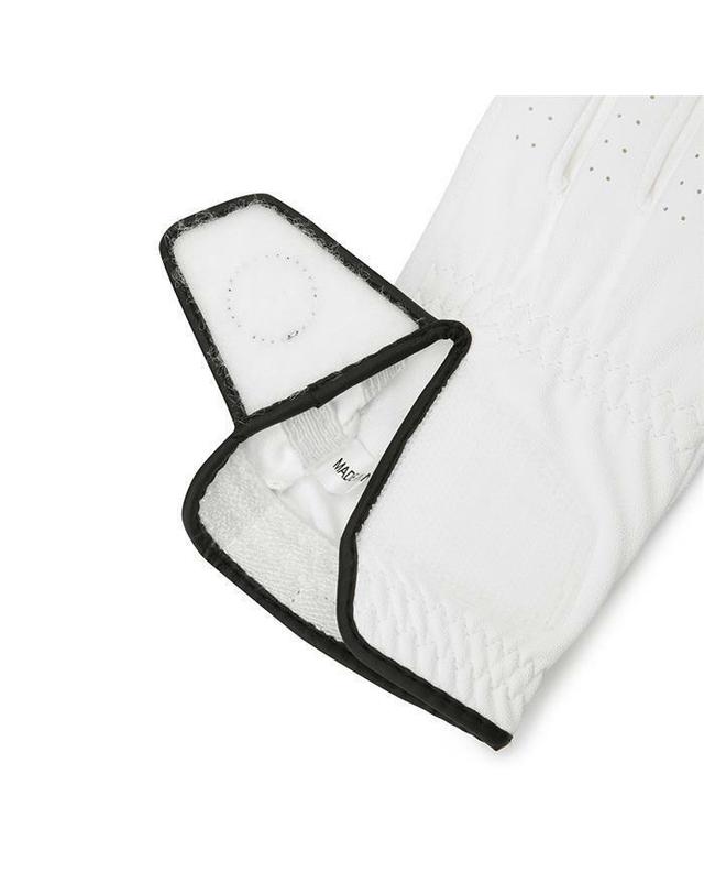 말본골프 [명품] 말본 레인 양손 장갑 OFF WHITE M6243PGL11OWT 카키 착용컷
