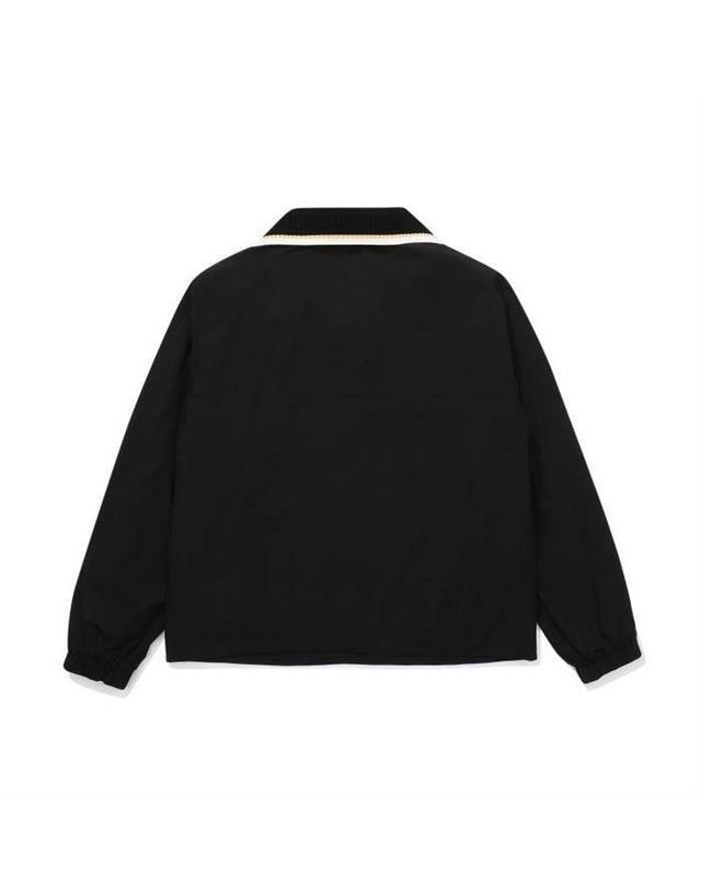 말본골프 [명품] 말본 니트에리 웜 라이닝 아노락 BLACK M5422PJK52BLK 착용컷