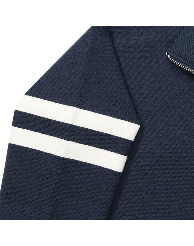 말본골프 [명품] 말본 니트 집업 가디건 NAVY M6122PKO11NVY 네이비 착용컷