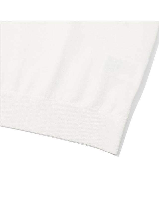 말본골프 [명품] 말본 러 카라 니트 베스트 OFF WHITE M6122PKV11OWT 밝은 그레이 착용컷