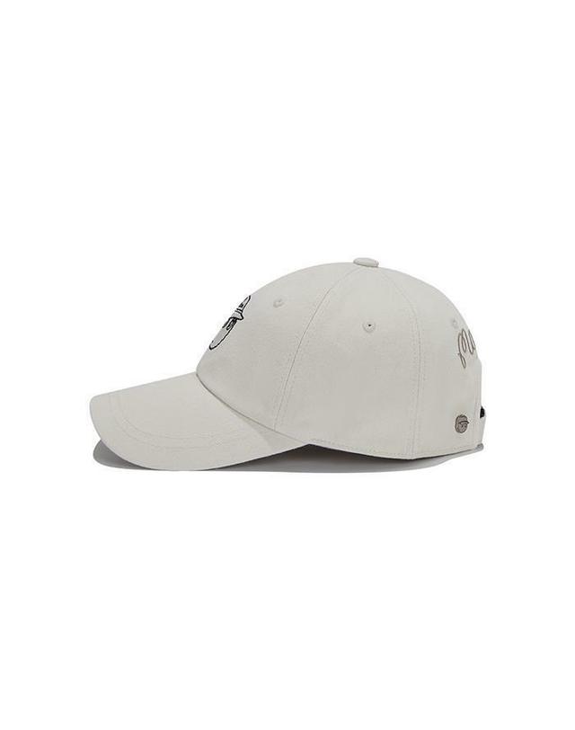 말본골프 [명품] 말본 뉴 베이직 버킷 볼캡 LIGHT GRAY M6143PCP01LGR 아이보리 착용컷