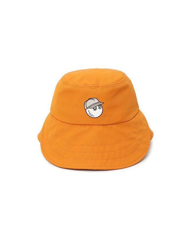 말본골프 [명품] 말본 뉴 언발란스 버킷햇 ORANGE M6142PHT05ORG 베이지 착용컷