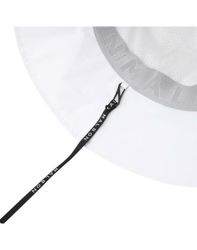 말본골프 [명품] 말본 베이직 레터링 방수 버킷햇 WHITE M6243PHT10WHT 밝은 블루 착용컷