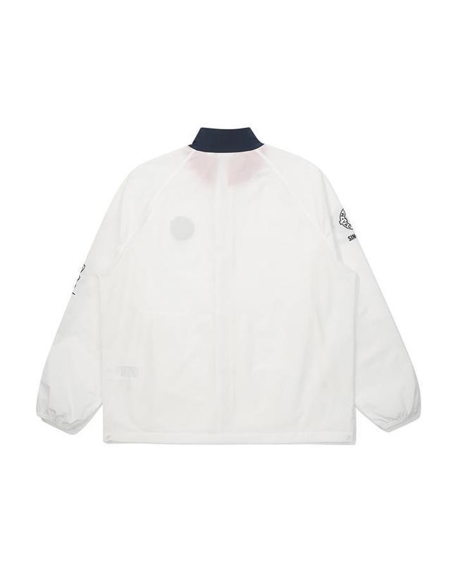 말본골프 [명품] 말본골프 YACHT CLUB 경량 자켓 화이트 M6121PJK02WHT 밝은 그레이 착용컷
