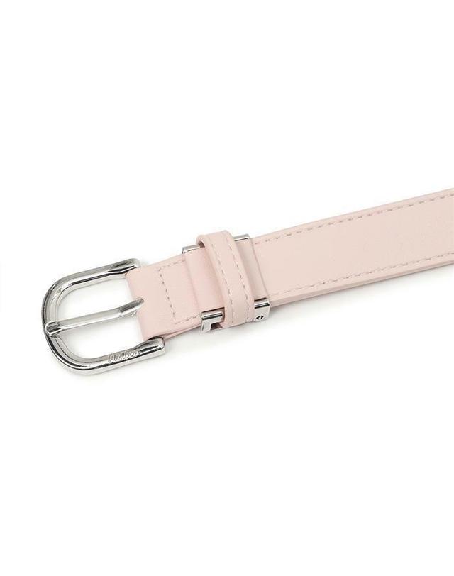 말본골프 [명품] 말본 M 로고 볼마커 벨트백 PINK M6142PBT04PNK 밝은 그레이 착용컷