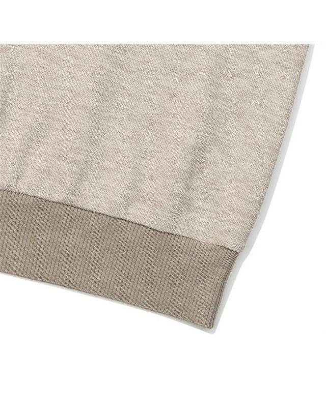 말본골프 [명품] 말본 니트라이크 하프집업 후드 맨투맨 BEIGE M6122PFS11BEI 밝은 그레이 착용컷