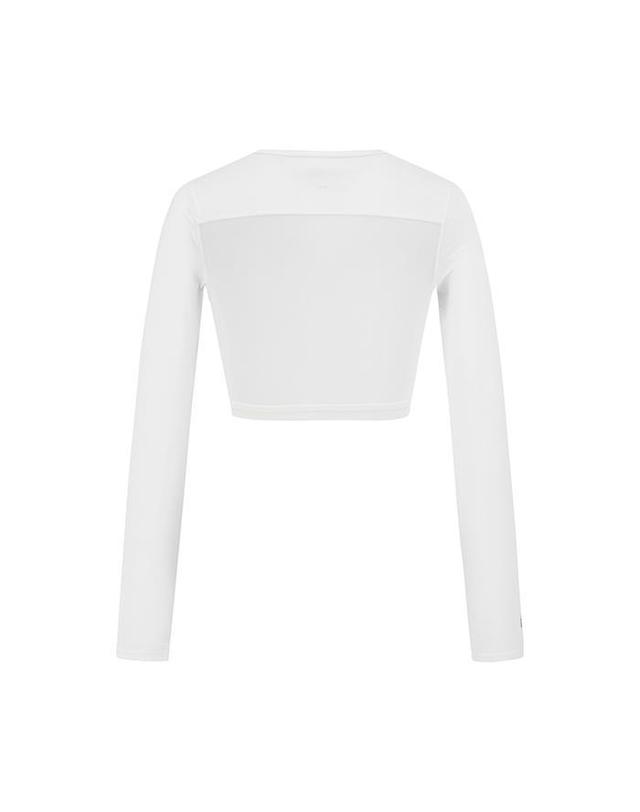 말본골프 [명품] 말본 크롭 쿨링 볼레로 베이스레이어 WHITE M6122PIN14WHT 밝은 블루 착용컷