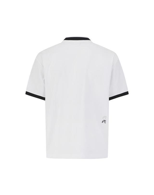 말본골프 [명품] 말본골프 시어서커 카라 피스테 OFF WHITE M6221PPI46OWT 아이보리 착용컷