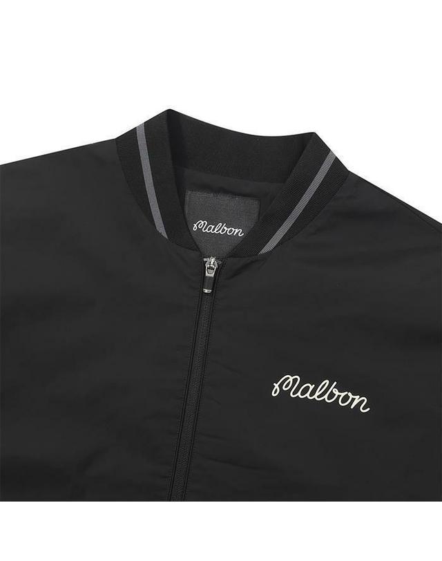 말본골프 [명품] 말본골프 멤브레인 스타디움 자켓 BLCAK M6121PJK01BLK 진한 그레이 착용컷