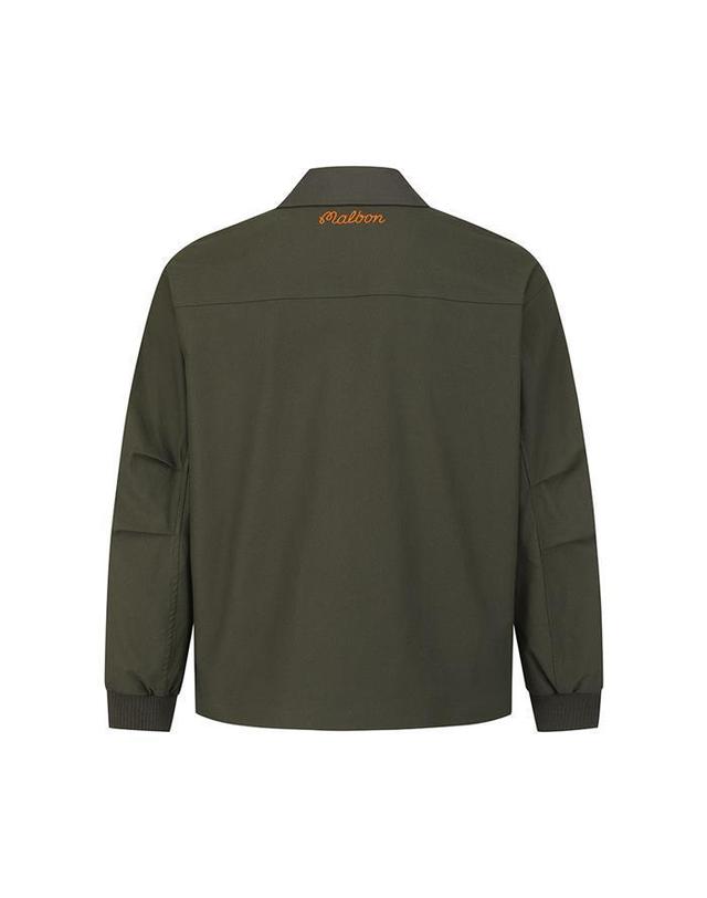 말본골프 [명품] 말본골프 카라 배색 트러커 자켓 DARK KHAKI M6121LJK01KAD 카키 착용컷