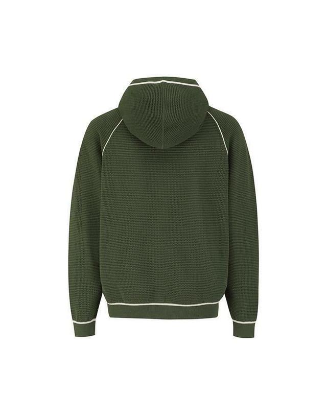 말본골프 [명품] 말본골프 체인케이블패턴 크로셰 후드집업 DARK GREEN M6223LKO41DGN 카키 착용컷