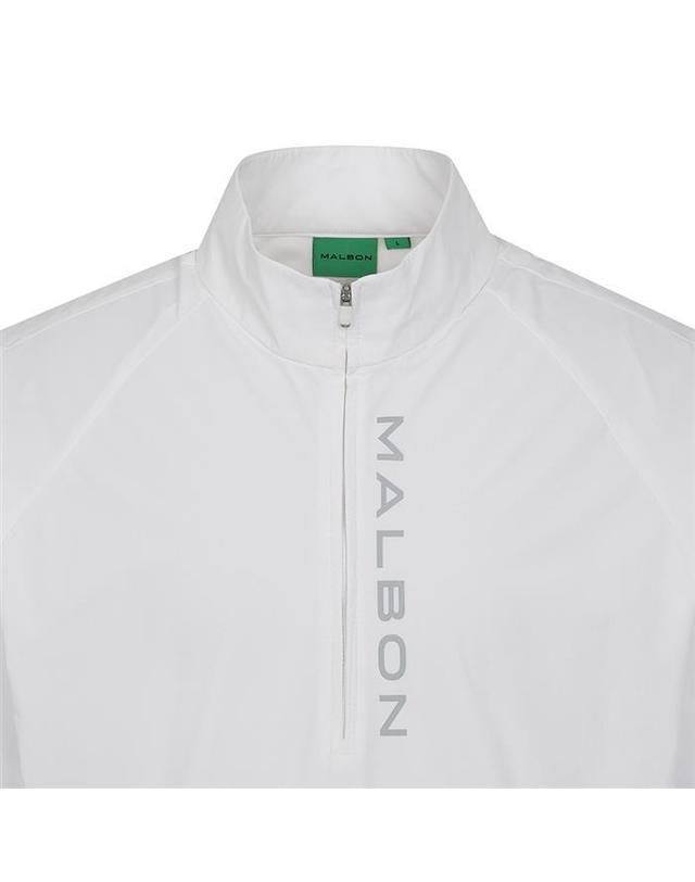 말본골프 [명품] 말본골프 퍼포먼스 반팔 아노락 WHITE M6121PPI47WHT 밝은 블루 착용컷