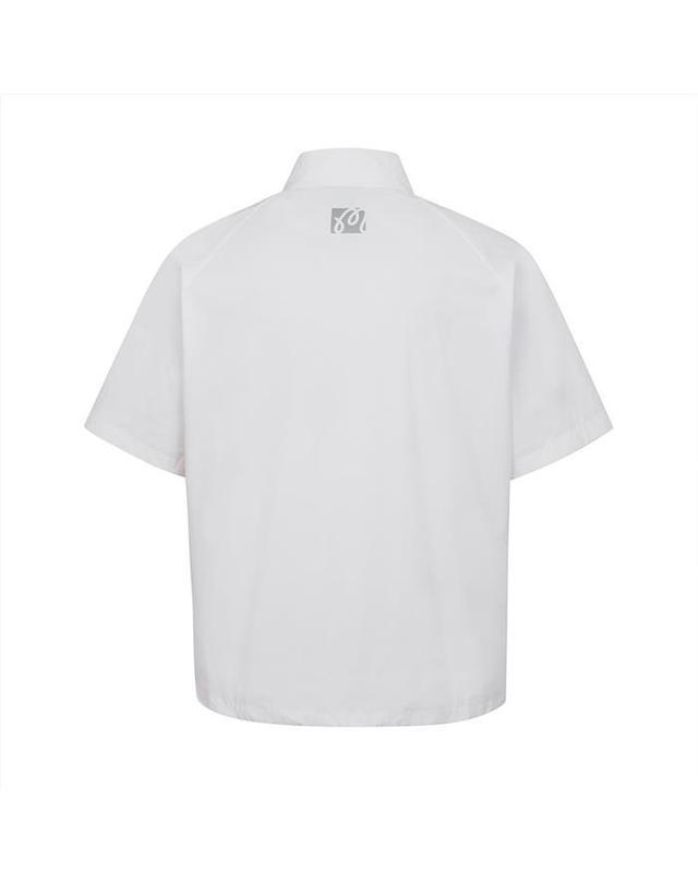 말본골프 [명품] 말본골프 퍼포먼스 반팔 아노락 WHITE M6121PPI47WHT 밝은 블루 착용컷