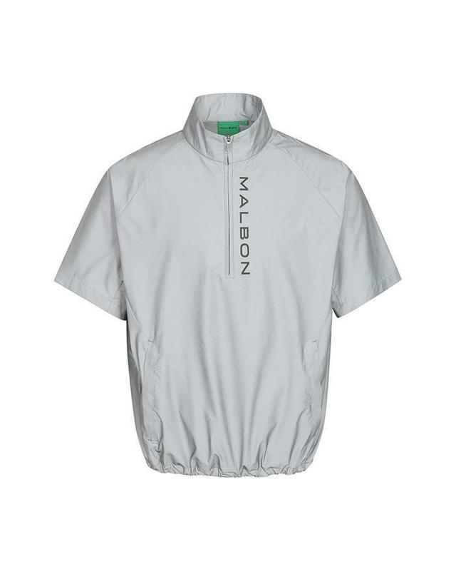 말본골프 [명품] 말본골프 퍼포먼스 반팔 아노락 LIGHT GRAY M6121PPI47GRL 밝은 블루 착용컷
