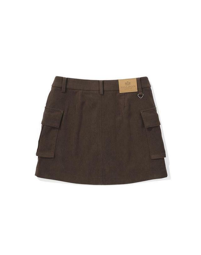 말본골프 [명품] 말본골프 카고 코듀로이 스커트 BROWN M5322PSK19BRN 진한 그레이 착용컷