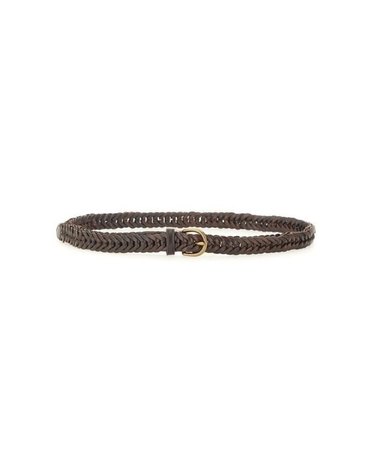 [명품] 드래곤 디퓨전 2CM 싱글 링크 브레이드 벨트 6002 DARK BROWN