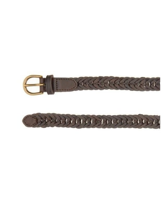 드래곤 디퓨전 [명품] 드래곤 디퓨전 2CM 싱글 링크 브레이드 벨트 6002 DARK BROWN 진한 그레이 착용컷