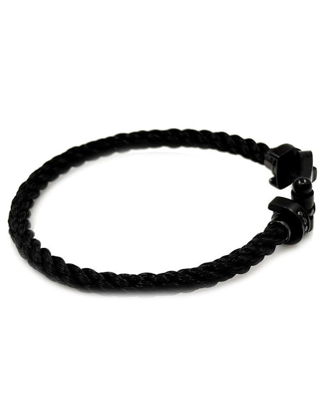 프레드 [중고명품] [중고명품] 프레드 포스텐 블랙 다이아 티타늄 라지 팔찌 61925063 BLACK 착용컷