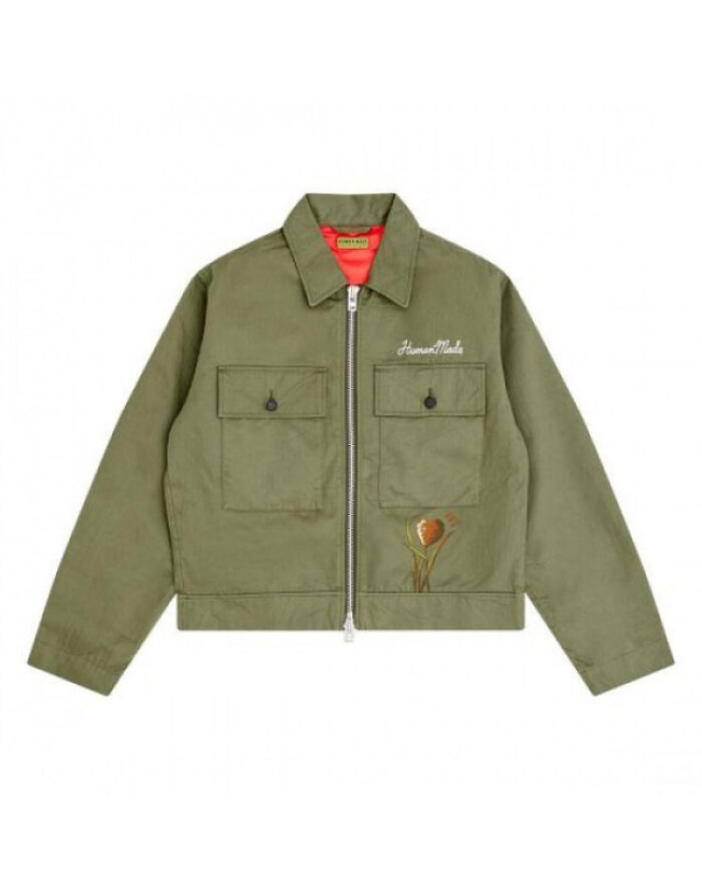 휴먼메이드 [명품] 휴먼메이드 밀리터리 자켓 HM29JK016 OLIVE DRAB 카키 착용컷