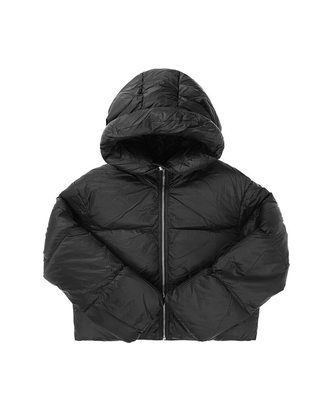 이엔키 이엔키 [명품] KENNY JACKET LEON BLACK 여성 패딩 진한 그레이 착용컷